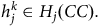 h Subscript j Superscript k Baseline element of upper H Subscript j Baseline left parenthesis upper C upper C right parenthesis period