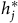 h Subscript j Superscript asterisk