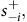 s Subscript negative i Superscript plus Baseline comma