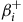 beta Subscript i Superscript plus