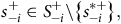s Subscript negative i Superscript plus Baseline element of upper S Subscript negative i Superscript plus Baseline minus StartSet s Subscript negative i Superscript asterisk plus Baseline EndSet comma