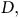 upper D comma