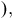 right parenthesis comma