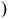 right parenthesis