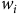 w Subscript i