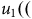 u 1 left parenthesis left parenthesis