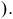 right parenthesis period