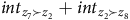 i n t Subscript z 7 succeeds z 2 plus i n t Subscript z 2 succeeds z 8