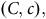 left parenthesis upper C comma c right parenthesis comma
