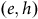 left parenthesis e comma h right parenthesis