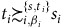t Subscript i Baseline succeeds or equivalent to Subscript i comma beta Sub Subscript i Subscript Superscript StartSet s Super Subscript Superscript comma t Super Subscript i Superscript EndSet Baseline s Subscript i