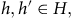 h comma h prime element of upper H comma