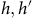 h comma h prime