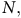 upper N comma