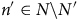 n prime element of upper N minus upper N prime