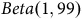 upper B e t a left parenthesis 1 comma 99 right parenthesis