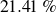 21.41 percent sign