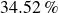 34.52 percent sign