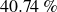 40.74 percent sign