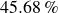 45.68 percent sign