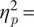 eta Subscript p Superscript 2 Baseline equals