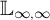 double struck upper L Subscript infinity comma infinity