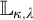 double struck upper L Subscript kappa comma lamda