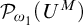 script upper P Subscript omega 1 Baseline left parenthesis upper U Superscript upper M Baseline right parenthesis