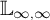 double struck upper L Subscript infinity comma infinity