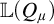 double struck upper L left parenthesis upper Q Subscript mu Baseline right parenthesis