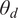 theta Subscript d