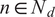 n element of upper N Subscript d