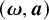left parenthesis bold italic omega comma bold italic a right parenthesis