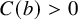 upper C left parenthesis b right parenthesis greater than 0