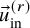 ModifyingAbove u With right arrow Subscript in Superscript left parenthesis r right parenthesis