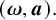 left parenthesis bold italic omega comma bold italic a right parenthesis period