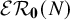 script upper E upper R bold 0 left parenthesis upper N right parenthesis