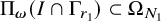 normal upper Pi Subscript bold italic omega Baseline left parenthesis upper I intersection normal upper Gamma Subscript r 1 Baseline right parenthesis subset of normal upper Omega Subscript upper N 1