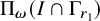normal upper Pi Subscript bold italic omega Baseline left parenthesis upper I intersection normal upper Gamma Subscript r 1 Baseline right parenthesis