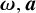 bold italic omega comma bold italic a