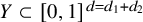 upper Y subset of left bracket 0 comma 1 right bracket Superscript d equals d 1 plus d 2