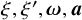 xi comma xi prime comma bold italic omega comma bold italic a
