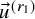 ModifyingAbove u With right arrow Superscript left parenthesis r 1 right parenthesis