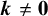 bold italic k not equals bold 0