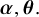 bold italic alpha comma bold italic theta period