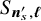 upper S Subscript bold italic n prime Sub Subscript s Subscript comma bold italic script l