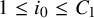 1 less than or equals i 0 less than or equals upper C 1