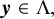 bold italic y element of normal upper Lamda comma