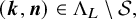 left parenthesis bold italic k comma bold italic n right parenthesis element of normal upper Lamda Subscript upper L Baseline minus script upper S comma