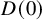 upper D left parenthesis 0 right parenthesis
